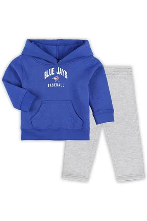 Outerstuff Baby Boys and Girls Royal, Heather Gray Toronto Blue Jays Play by Play Pullover Hoodie and Pants Set - Royal, Heather Gray