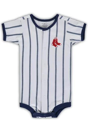 Outerstuff Baby Boys and Girls Boston Red Sox Pinstripe Power Hitter Coverall