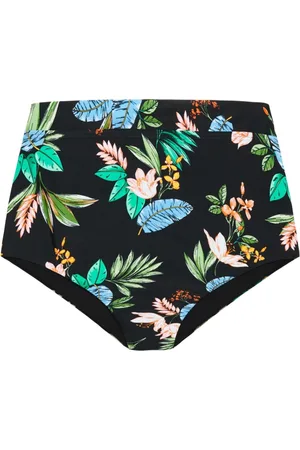 City Chic Plus Size Izzy Hi Waist Print Bikini Brief