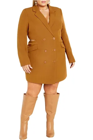 City Chic Plus Size Tuxedo Twyla Dress