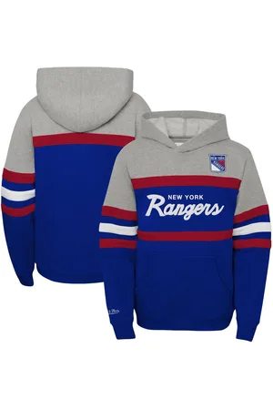 Mitchell & Ness Big Boys New York Rangers Head Coach Pullover Hoodie