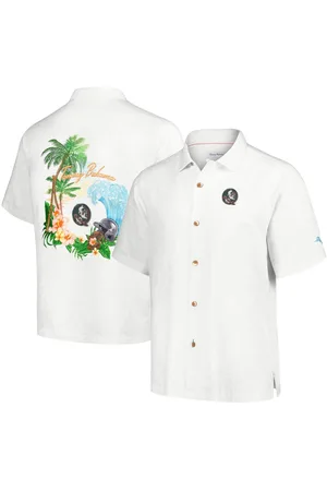 Georgia Bulldogs Tommy Bahama Castaway Game Camp Button-Up Shirt