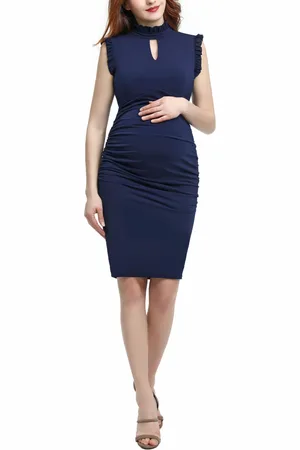 Kimi & Kai Maternity High Neck Bodycon Dress