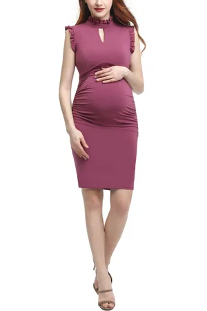 Kimi & Kai Maternity High Neck Bodycon Dress