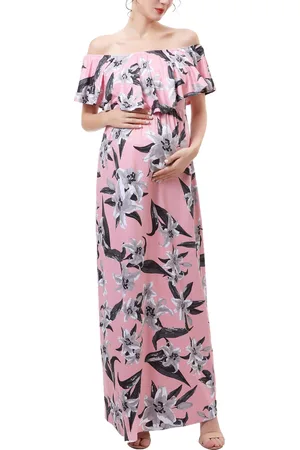 Kimi & Kai Maternity Floral Print Nursing Maxi Dress