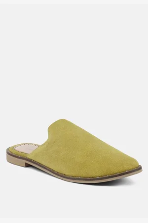 RAG & CO Lia Handcrafted Suede Mules