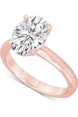 Badgley Mischka Certified Lab Grown Diamond Oval-Cut Solitaire Engagement Ring (5 ct. t.w.) in 14k Gold