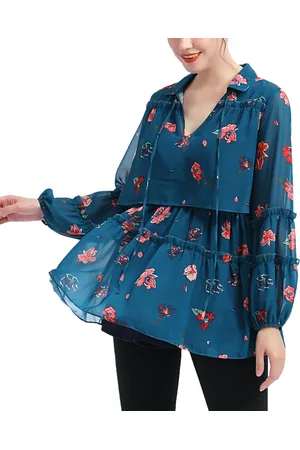 Kimi & Kai Maternity Floral Print Nursing Blouse