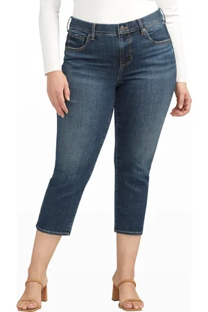 JAG Plus Size Maya Mid Rise Capris