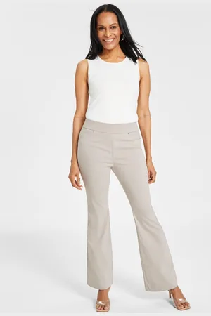 I.N.C. International Concepts Petite High-Rise Flare Pants, Created for Macy