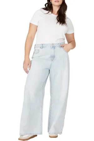Eloquii Plus Size The Yvette Rigid Wide Leg Jean