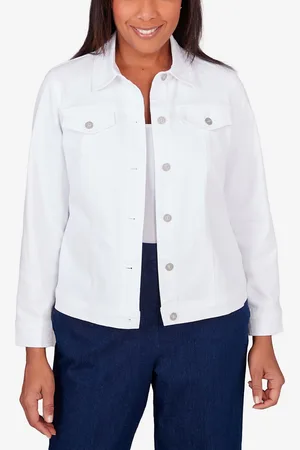 Alfred Dunner Petite Classic Fit Denim Jacket