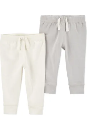 Carters Baby Boys and Baby Girls Pull On Cotton Pants, Pack of 2