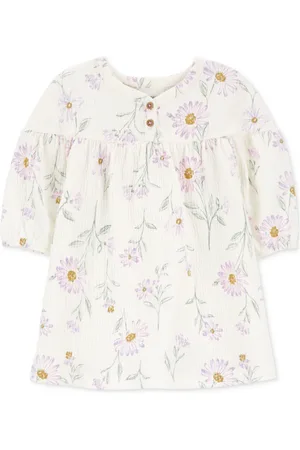 Carters Baby Girls Floral-Print Gauze Dress