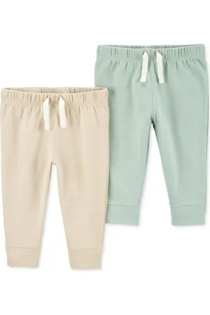Carters Baby Boys and Baby Girls Pull On Cotton Pants, Pack of 2