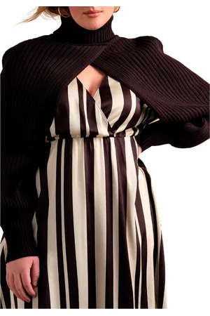 Eloquii Plus Size Turtleneck Sweater Sleeve Scarf