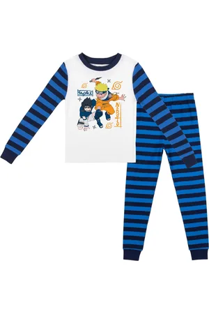 Naruto Little Boys Classic Characters Youth Striped Long Sleeve Pajama Set