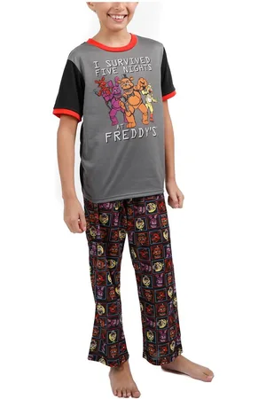 Five Nights At Freddys Little Boys Horror Video Game Youth Pajama Sleep Wear Set