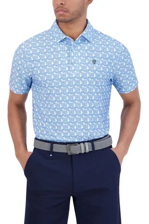Ben Sherman Psychedelic Helmet Tech Jersey Sports Fit Polo