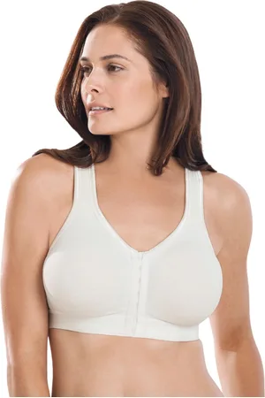 COMFORT CHOICE Plus Size Wireless Front-Close Lounge Bra