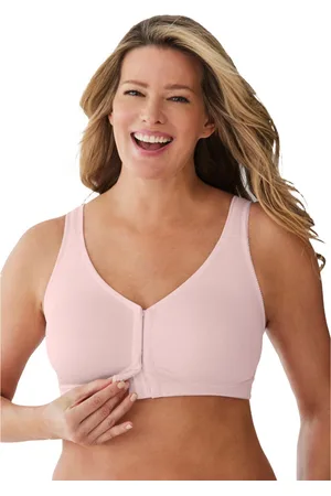 COMFORT CHOICE Plus Size Front Hook Wireless Breathe Bra