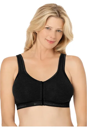 COMFORT CHOICE Plus Size Wireless Front-Close Lounge Bra