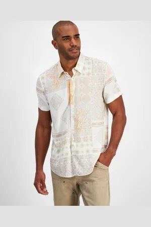 Viscose men's Short Sleeved Dress Shirts Online | FASHIOLA.com