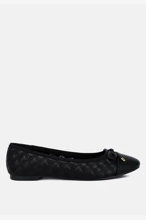 London Rag Naoki quilted faux leather ballerinas