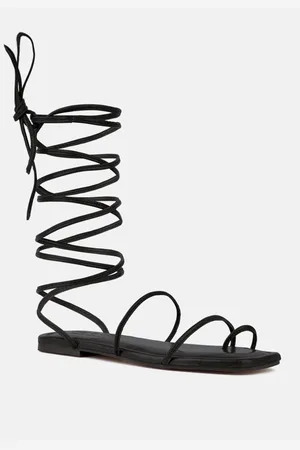 RAG & CO Amatha Womens Essential Toe Ring Summer Leather Flats