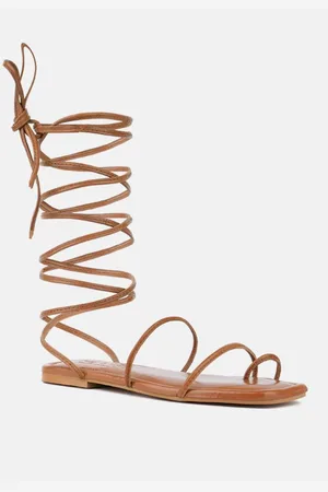 RAG & CO Amatha Womens Essential Toe Ring Summer Leather Flats