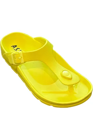 Andrew By Andrew Stevens Women s Comfort Slide Thong Buckle Eva Flat Sandal