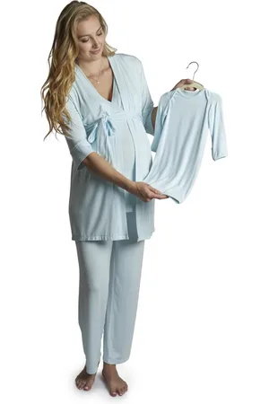 Everly Grey Maternity Analise During & After 5-Piece Maternity/Nursing Sleep Set