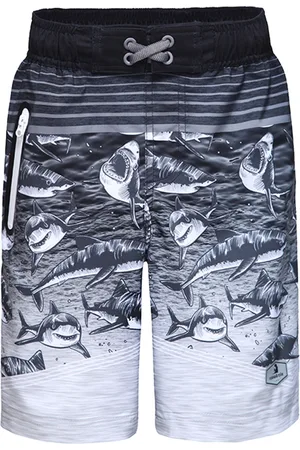 Rokka & rolla Boys 4-Way Stretch Quick Dry Board Shorts Swim Trunks with Mesh Lining UPF50+