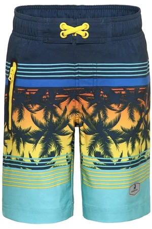 Rokka & rolla Boys 4-Way Stretch Quick Dry Board Shorts Swim Trunks with Mesh Lining UPF50+