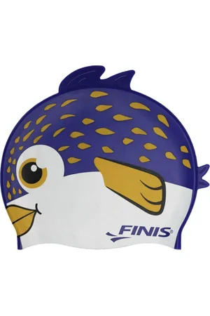 Finish Line Girls Animal Heads - Fun Swim Cap Ages 3 and Up - 100% Silicone Swim Cap with a Rippled Edge for a Comfortable, Watertight Fit Swimming Pool Acc