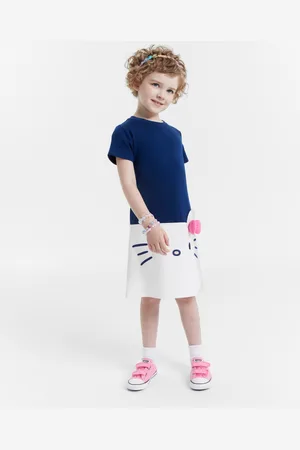Hello Kitty Little Girls Short Sleeve Shift Dress