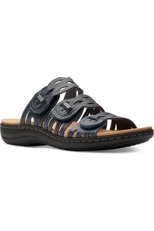 Clarks Laurieann Ruby Scalloped Strap Slide Sandals