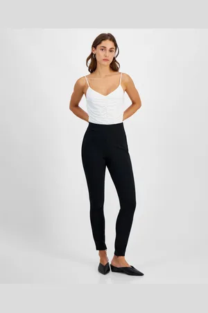 Bar Iii Petite Side-Zip Ponte Leggings, Created for Macy