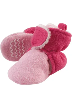 Hudson Baby Girls Hudson Cozy Fleece and Faux Shearling Booties