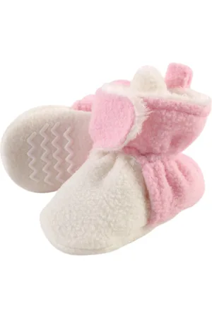 Hudson Baby Girls Hudson Cozy Fleece and Faux Shearling Booties