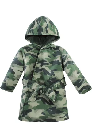 Hudson Baby Boys Hudson Mink with Faux Fur Lining Pool and Beach Robe Cover-ups