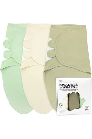 Bublo Baby Baby Girls Baby Swaddle Blanket, 3 Pack Organic Baby Swaddle Sleep Sacks, Newborn Swaddle Sack