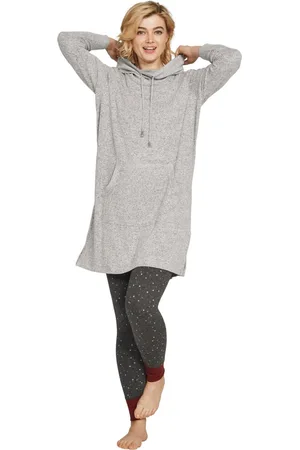 ELLOS Plus Size Rib Trim Sleep Leggings