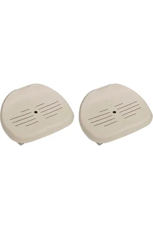 Intex Removable Non Slip Seat for Inflatable PureSpa Hot Tub Pool, (2 Pack) - Beige/khaki