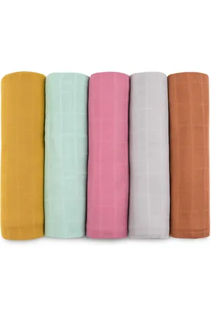 Bublo Baby Muslin Cotton Swaddles Blanket 5 Pack