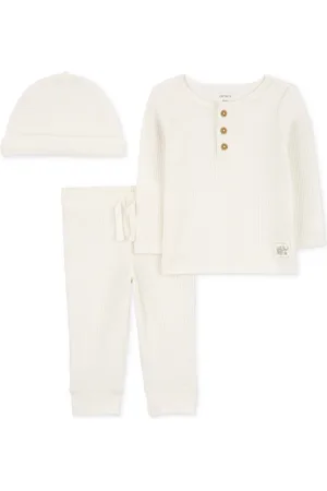 Carters Baby Hat, T-Shirt & Pants, 3 Piece Set