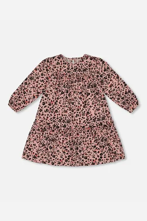 Deux par Deux Big Girls Long Sleeve Dress With Frills