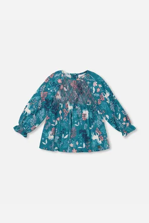 Deux par Deux Big Girls Long Sleeve Viscose Blouse