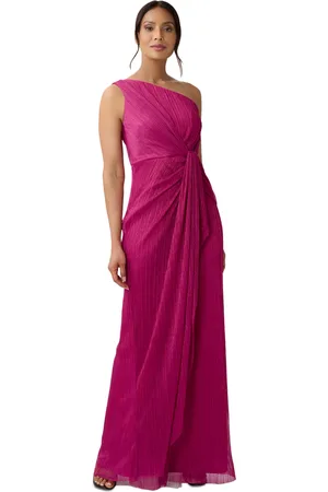 Adrianna Papell Stardust One-Shoulder Gown