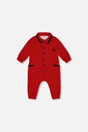 Deux par Deux Baby Boys Baby Button Front Jumpsuit